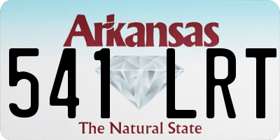 AR license plate 541LRT