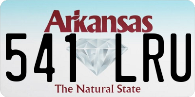 AR license plate 541LRU