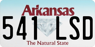 AR license plate 541LSD
