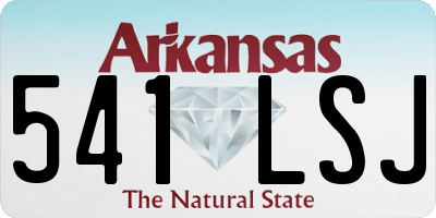 AR license plate 541LSJ