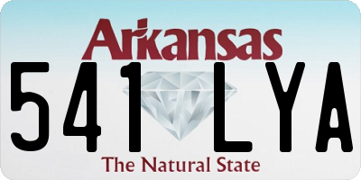 AR license plate 541LYA