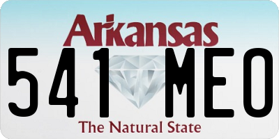 AR license plate 541MEO
