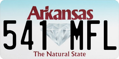 AR license plate 541MFL