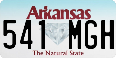 AR license plate 541MGH