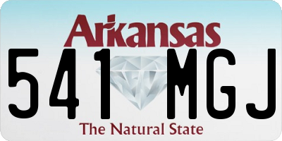 AR license plate 541MGJ