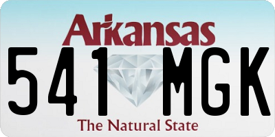 AR license plate 541MGK