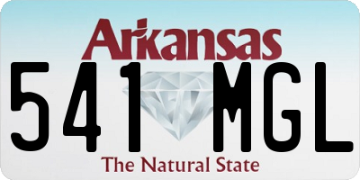 AR license plate 541MGL