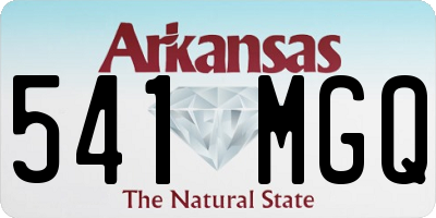 AR license plate 541MGQ