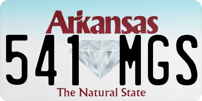 AR license plate 541MGS