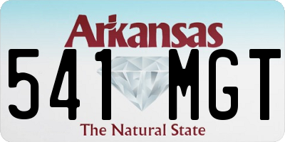 AR license plate 541MGT