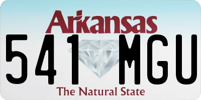 AR license plate 541MGU