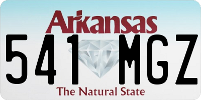 AR license plate 541MGZ