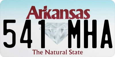 AR license plate 541MHA