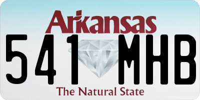 AR license plate 541MHB