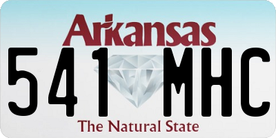AR license plate 541MHC