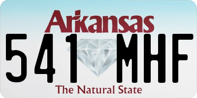 AR license plate 541MHF