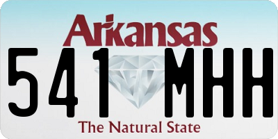 AR license plate 541MHH