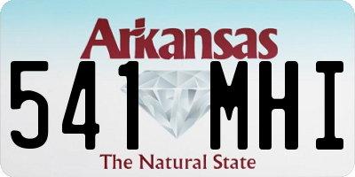 AR license plate 541MHI