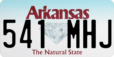 AR license plate 541MHJ