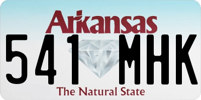 AR license plate 541MHK