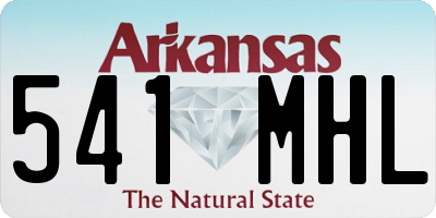 AR license plate 541MHL