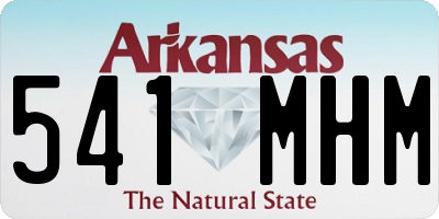 AR license plate 541MHM