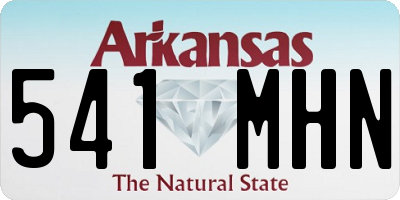 AR license plate 541MHN