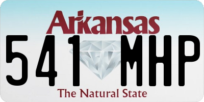 AR license plate 541MHP