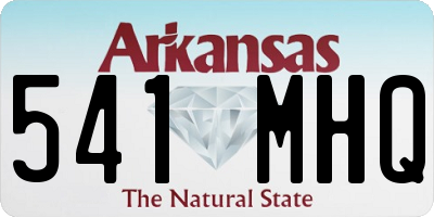 AR license plate 541MHQ