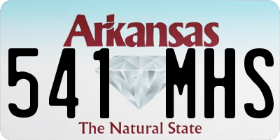 AR license plate 541MHS