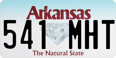 AR license plate 541MHT