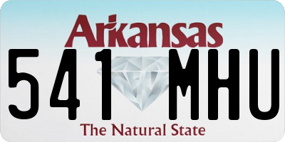 AR license plate 541MHU