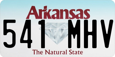 AR license plate 541MHV