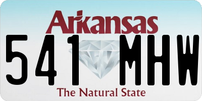 AR license plate 541MHW