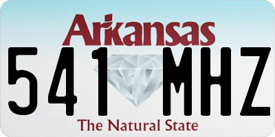 AR license plate 541MHZ