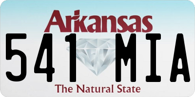 AR license plate 541MIA