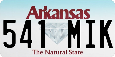 AR license plate 541MIK