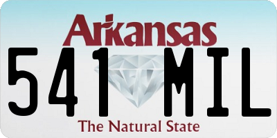 AR license plate 541MIL