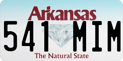 AR license plate 541MIM