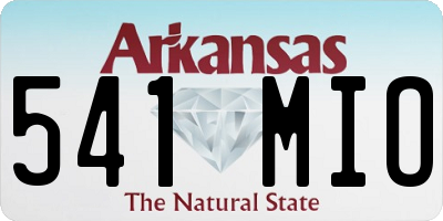 AR license plate 541MIO
