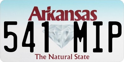 AR license plate 541MIP