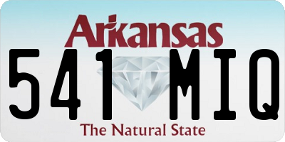 AR license plate 541MIQ