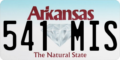 AR license plate 541MIS