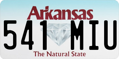 AR license plate 541MIU