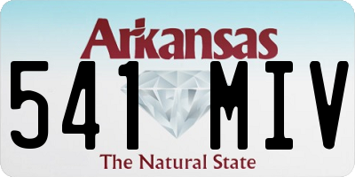 AR license plate 541MIV