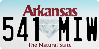 AR license plate 541MIW