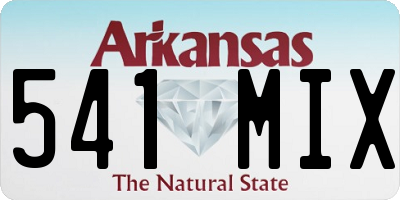 AR license plate 541MIX