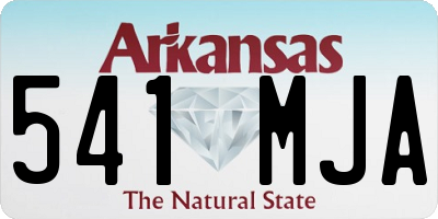 AR license plate 541MJA