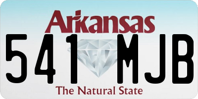 AR license plate 541MJB