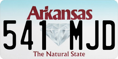AR license plate 541MJD